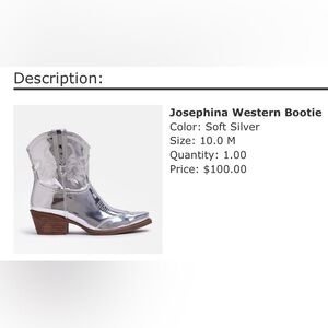 Circus by Sam Edelman Silver Cowgirl Boots